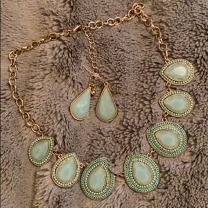 Necklace and matching  earrings (: